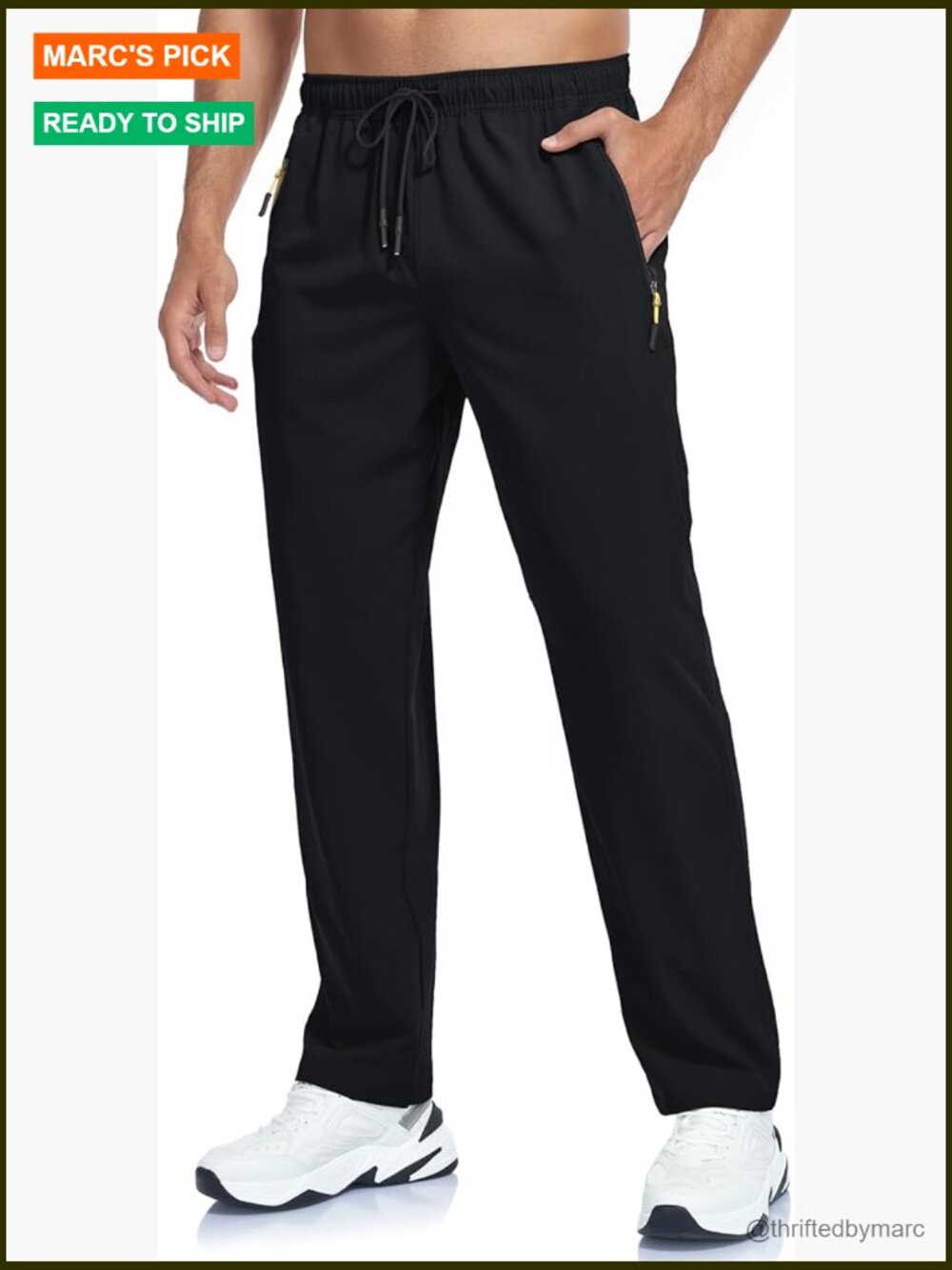 Lightweight Hiking Pants Quick Dry Waterproof Athletic Joggers for Men